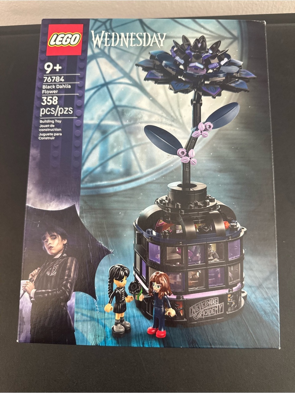 Lego Wednesday Purple and Black Floral Display